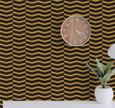 Chevron streep ontwerp geometrisch behang - TenStickers