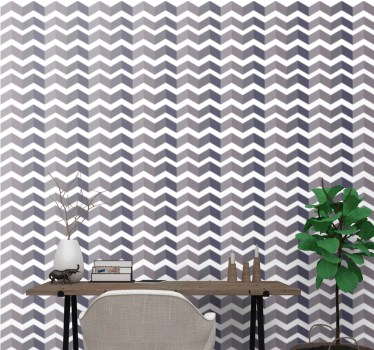 Chevron-vormen geometrisch behang - TenStickers