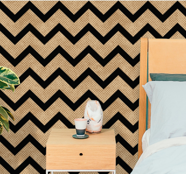 Chevron zigzag stijl geometrisch behang - TenStickers