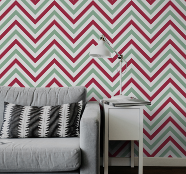 Chevron-zigzagpatroon geometrisch behang - TenStickers