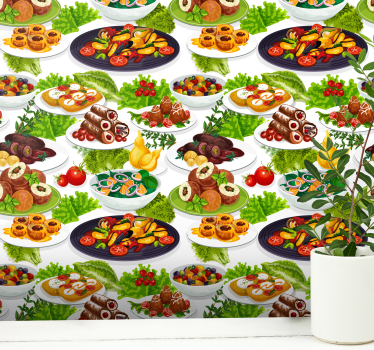 Culinaire hoogstandjes keuken behang - TenStickers