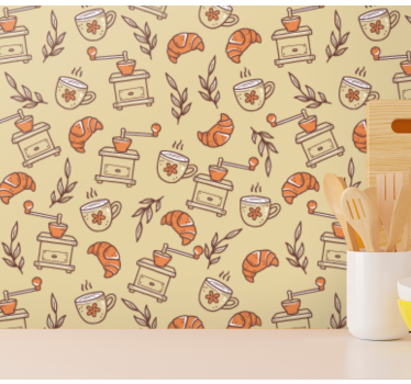 Culinaire motieven keuken behang - TenStickers