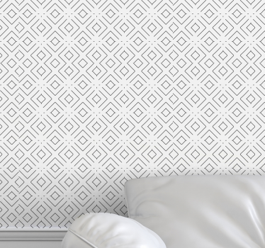 Diamant mozaïekpatroon geometrisch behang - TenStickers