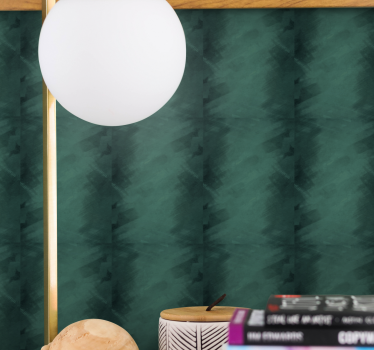 Klassiek smaragd effect behang print - TenStickers