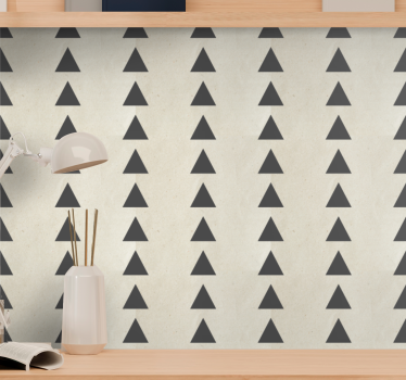 Driehoekig patroon geometrisch behang - TenStickers