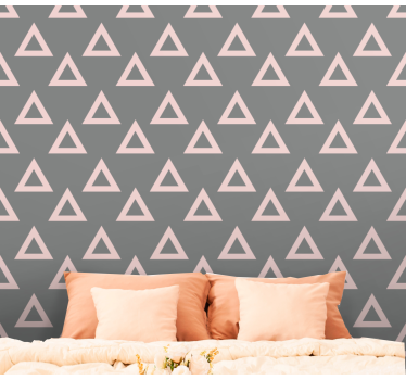 Driehoekige motieven geometrisch behang - TenStickers