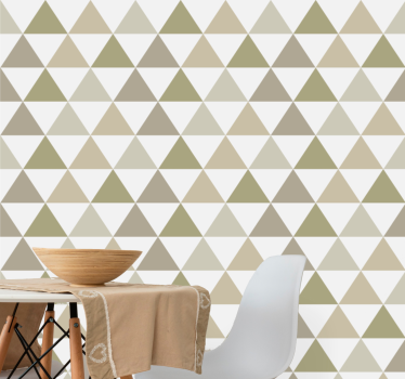 Driehoekige reeks geometrisch behang - TenStickers