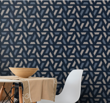 Dynamische patroonindeling geometrisch behang - TenStickers