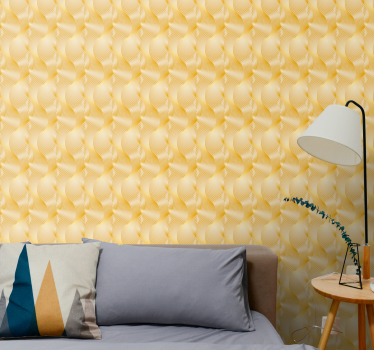 Elegant gebogen patroon behang print - TenStickers