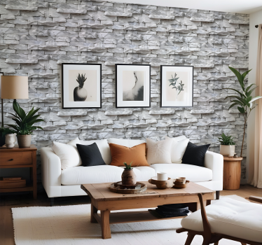 Elegant patroon behang stenen - TenStickers