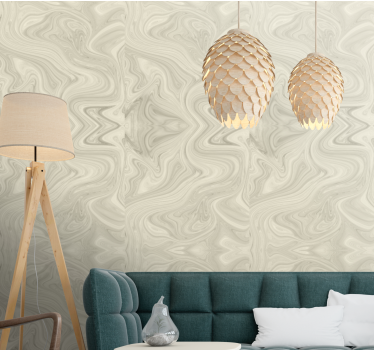 Elegante beige aderen marmeren behang - TenStickers