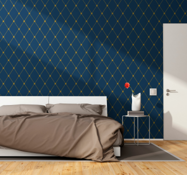 Elegante geometrische lijnen geometrisch behang - TenStickers