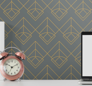 Elegante geometrische patronen geometrisch behang - TenStickers