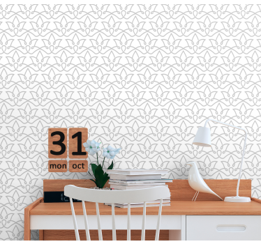 Elegant geometrische structuur geometrisch behang - TenStickers