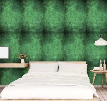 Elegante groene patronen behang print - TenStickers