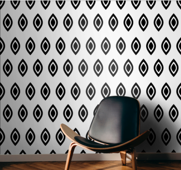 Elegante ruitvormen geometrisch behang - TenStickers