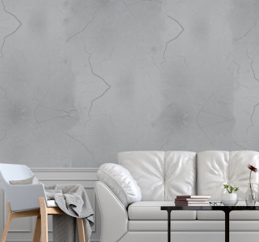 Gebarsten grijs oppervlak betonlook behang - TenStickers