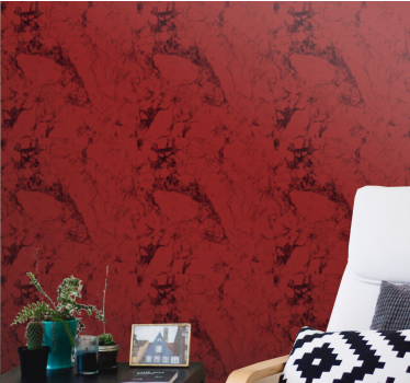 Gemarmerd rood oppervlak behang print - TenStickers