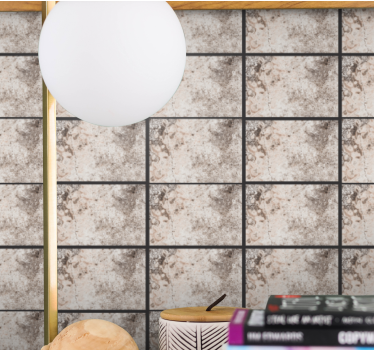 Gemarmerde tegels marmeren behang - TenStickers