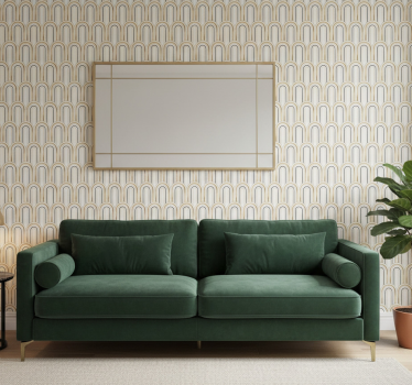 Geometrisch behang art deco geometrische figuren - TenStickers