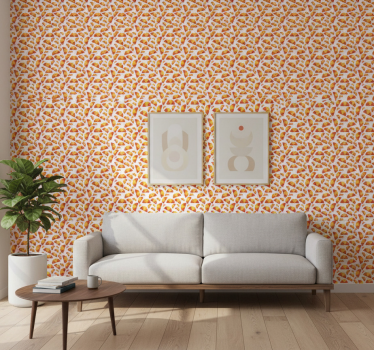 Geometrisch behang circulaire motieven array - TenStickers