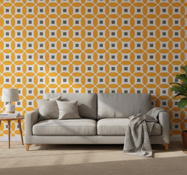Geometrisch behang geometrische cirkels - TenStickers
