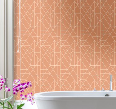Geometrisch behang geometrische lijnen - TenStickers