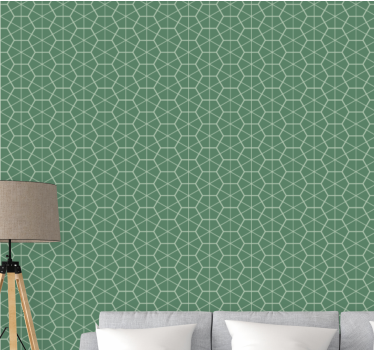Geometrisch behang geometrische vormindeling - TenStickers
