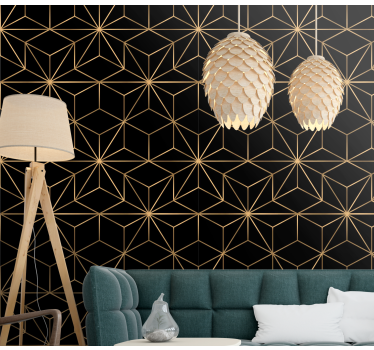 Geometrisch behang luxe geometrisch patroon - TenStickers