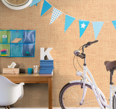 Geometrisch patroonoppervlak behang print - TenStickers
