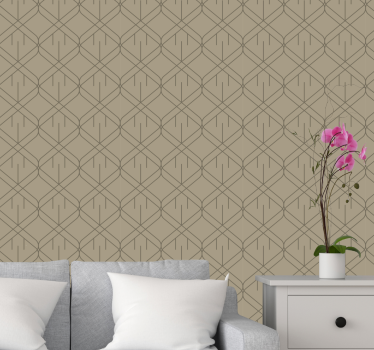 Modern gestructureerd ontwerp geometrisch behang - TenStickers