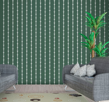 Geometrisch bamboe stijl geometrisch behang - TenStickers