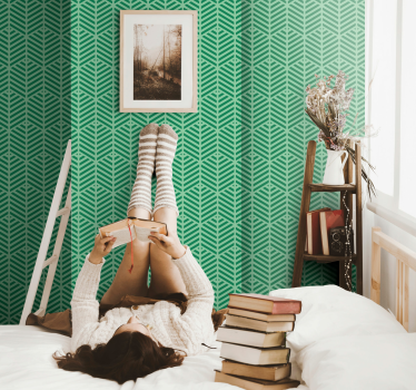 Geometrische botanische geometrisch behang - TenStickers