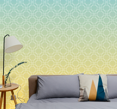 Geometrische gradiënt geometrisch behang - TenStickers