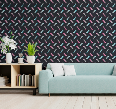 Geometrische herhalingsstructuur geometrisch behang - TenStickers