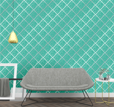 Geometrische lattenstructuur geometrisch behang - TenStickers