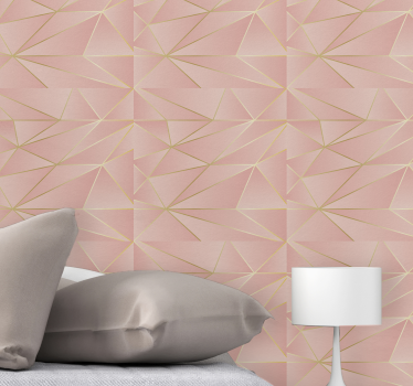 Geometrische lijnen elegantie geometrisch behang - TenStickers