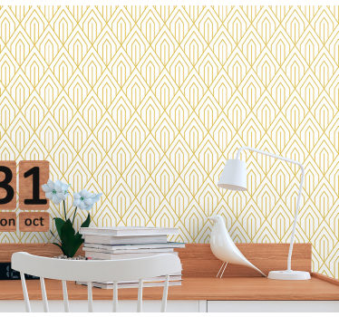 Geometrisch lineair motief geometrisch behang - TenStickers