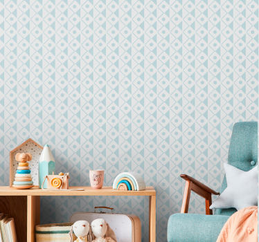 Geometrische pastelpatronen geometrisch behang - TenStickers