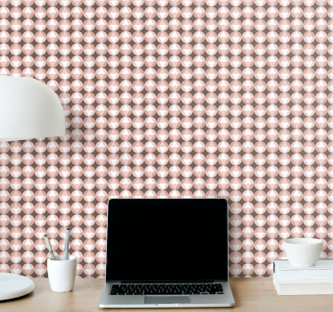 Beige patroonmotief stippen behang - TenStickers
