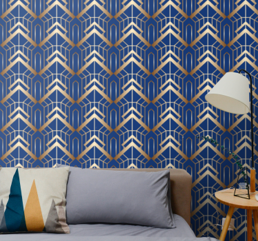 Geometrische pijlpunt geometrisch behang - TenStickers