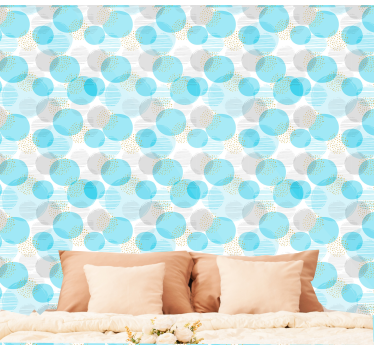 Geometrische puntenarray geometrisch behang - TenStickers
