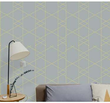 Geometrisch rastermotief geometrisch behang - TenStickers