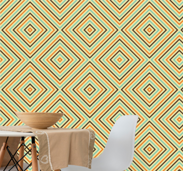 Geometrische ruit geometrisch behang - TenStickers