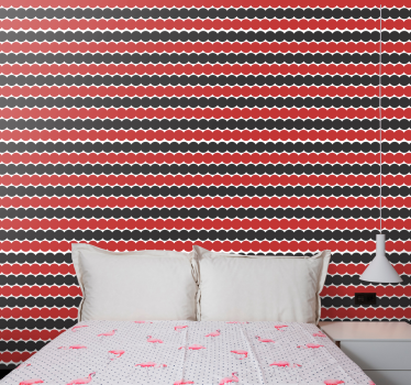 Geometrische sint-jakobsschelpen geometrisch behang - TenStickers