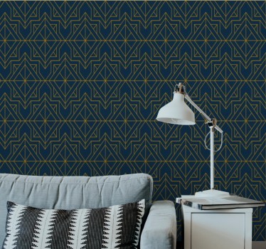 Geometrische sterpatronen geometrisch behang - TenStickers
