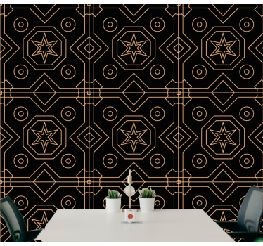 Geometrische stersymmetrie geometrisch behang - TenStickers