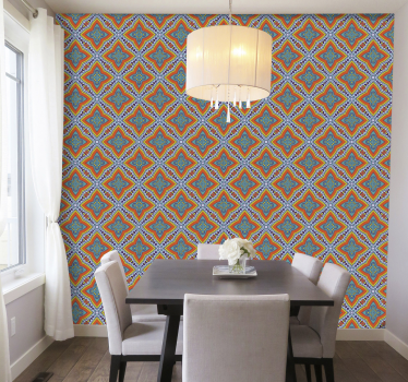 Geometrisch motief decor geometrisch behang - TenStickers
