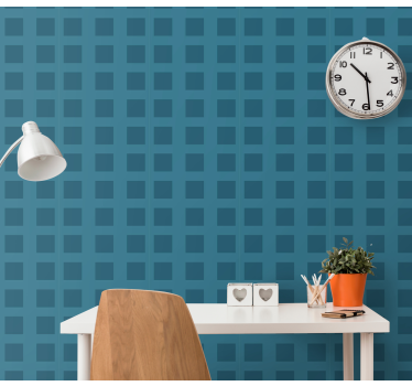 Geometrische vierkanten behang - TenStickers