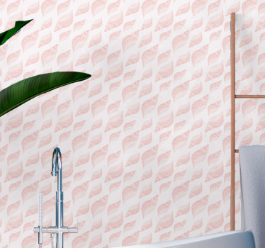 Geometrische visschub behang vierkant - TenStickers